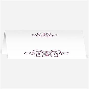 Marque-place mariage contraste des couleurs