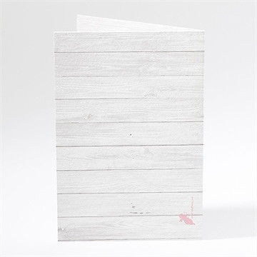 Menu baptême jolie composition - Dos du menu