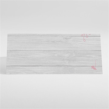 Marque-place baptême jolie composition - Dos du marque-place