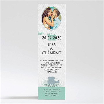 Remerciement mariage ticket cinema