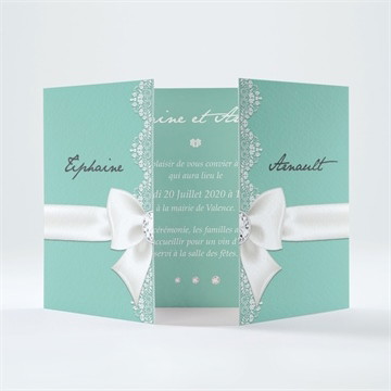 Faire-part mariage strass et paillettes