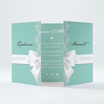 Faire-part mariage strass et paillettes