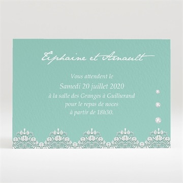 Carton d'invitation mariage strass et paillettes