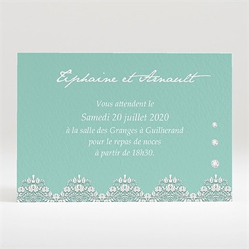 Carton d'invitation mariage strass et paillettes