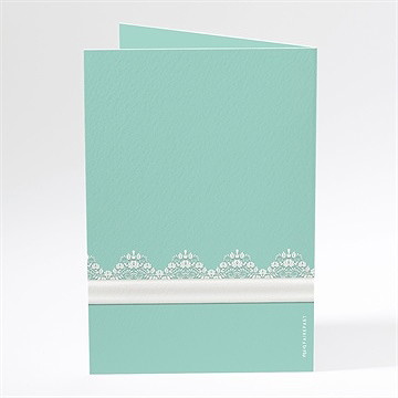 Menu mariage strass et paillettes - Dos du menu