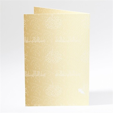 Menu mariage féerique et scintillant - Dos du menu