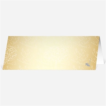 Marque-place mariage féerique et scintillant - Dos du marque-place