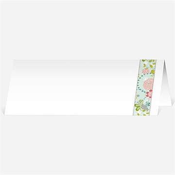 Marque-place mariage le printemps - Dos du marque-place