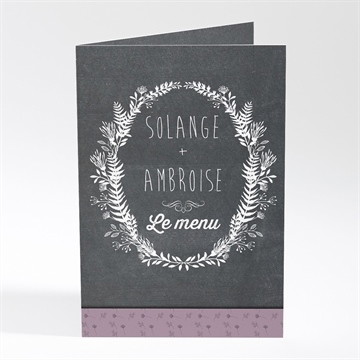 Menu mariage découpe ardoise photo