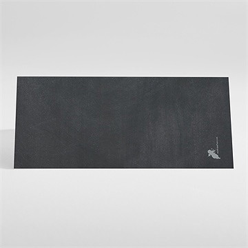 Marque-place mariage découpe ardoise photo - Dos du marque-place