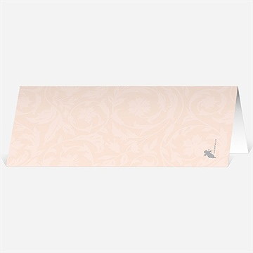 Marque-place mariage coeur en liberty - Dos du marque-place