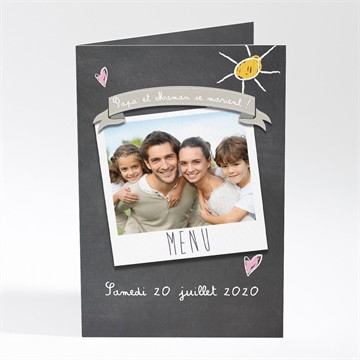 Menu mariage les enfants annoncent