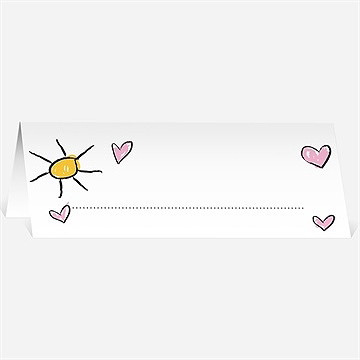 Marque-place mariage les enfants annoncent