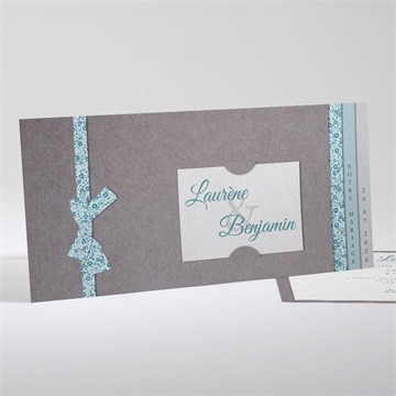 Faire-part mariage liberty texturé