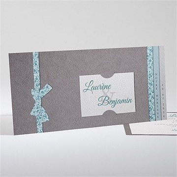 Faire-part mariage liberty texturé