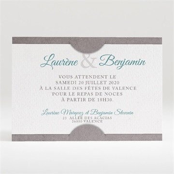 Carton d'invitation mariage liberty texturé