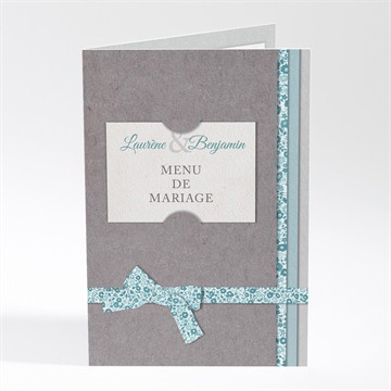 Menu mariage liberty texturé