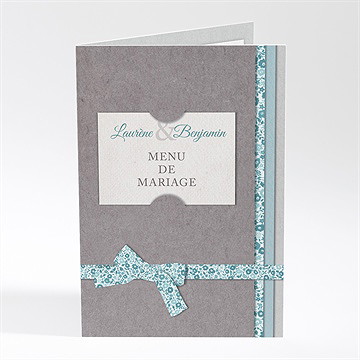 Menu mariage liberty texturé