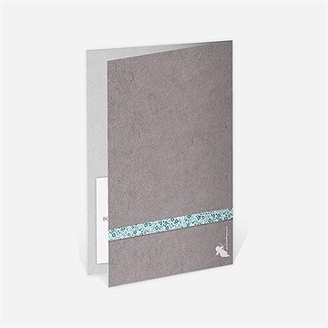 Menu mariage liberty texturé - Dos du menu