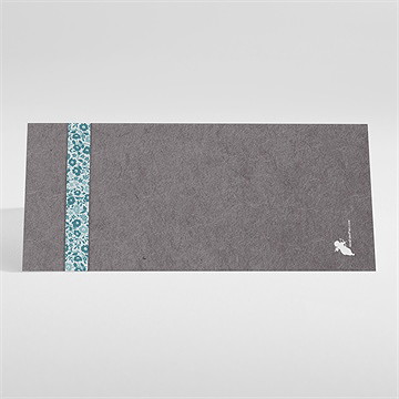 Marque-place mariage liberty texturé - Dos du marque-place