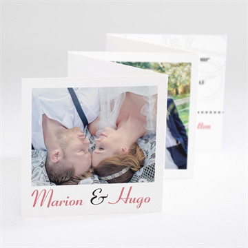 Remerciement mariage photomaton et tampons