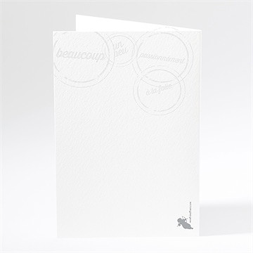 Menu mariage photomaton et tampons - Dos du menu