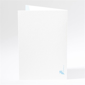 Menu baptême duvet tout en rondeur - Dos du menu