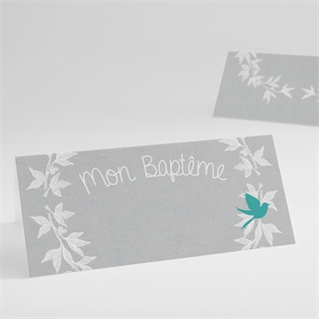 Marque-place baptême découpe originale origami