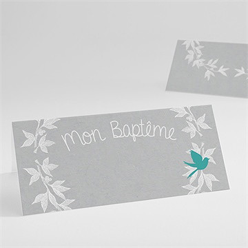 Marque-place baptême découpe originale