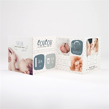 Faire-part naissance faire part en photo - Intérieur du faire-part