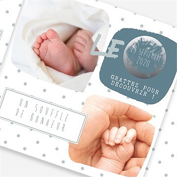 Faire-part naissance faire part en photo - Détail du faire-part