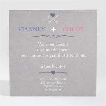 Remerciement naissance annonce jumeaux magnet