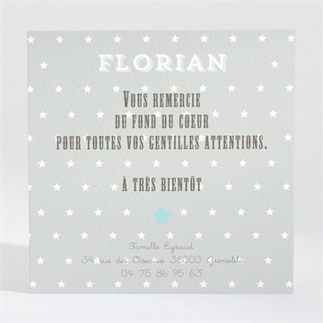 Remerciement naissance petit avion garçon photo