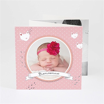 Faire-part naissance notre petit chaton fille