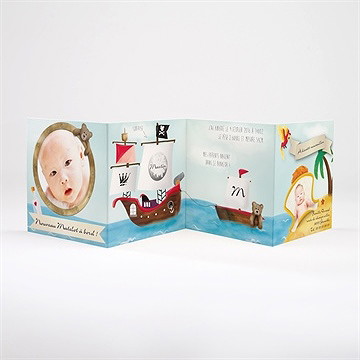 Faire-part naissance un océan de bonheur - Intérieur du faire-part