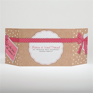 Faire-part naissance le plus beau des cadeaux - Dos du faire-part