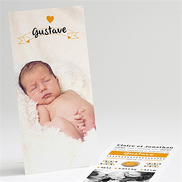 Faire-part naissance tendre annonce