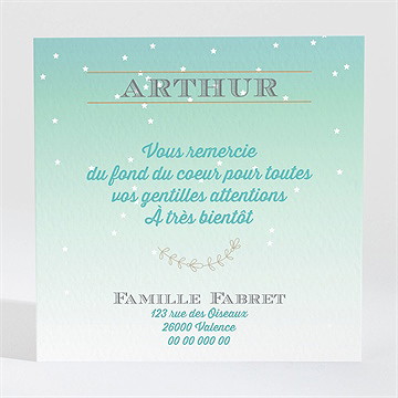 Remerciement naissance la cabane