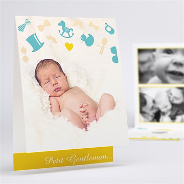 Faire-part naissance petit gentleman