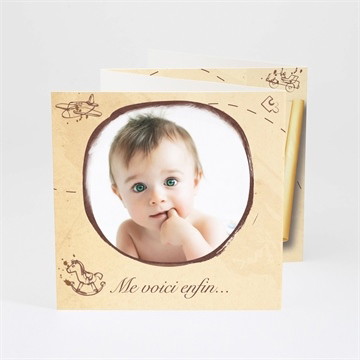 Faire-part naissance me voici enfin...