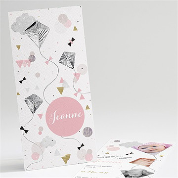 Faire-part naissance cascade de bonheur