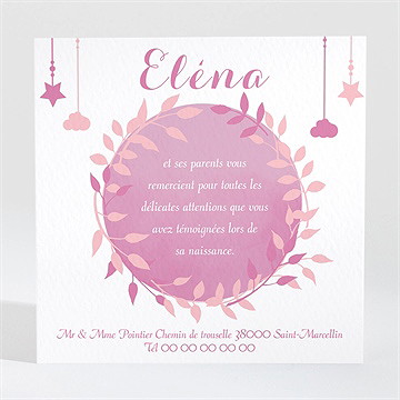 Remerciement naissance il était une fois un bébé