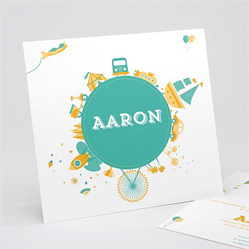 Faire-part naissance jolie planète