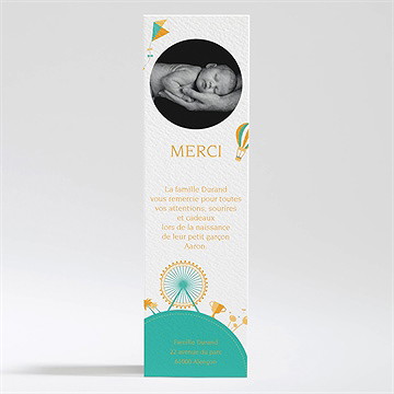 Remerciement naissance jolie planète