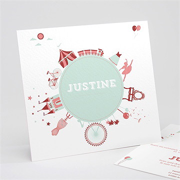 Faire-part naissance autour de bébé