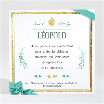 Remerciement naissance multi photos naissance