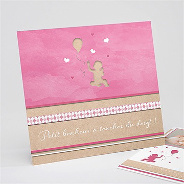 Faire-part naissance notre petit bonheur