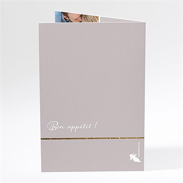 Menu baptême la tête dans les étoiles - Dos du menu