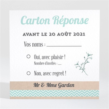 Carton réponse anniversaire de mariage on re-célèbre!