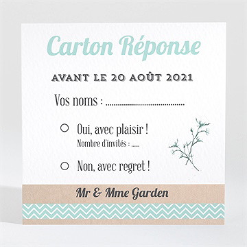 Carton réponse anniversaire de mariage on re-célèbre!